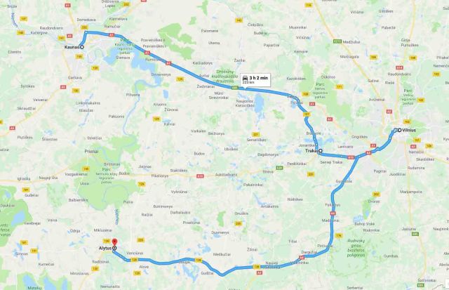 kaunas-Vilnius-Alytus